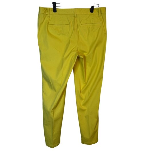 2/$30 Talbots 8 Yellow Chartreuse Relaxed Chino Pants - Picture 8 of 16